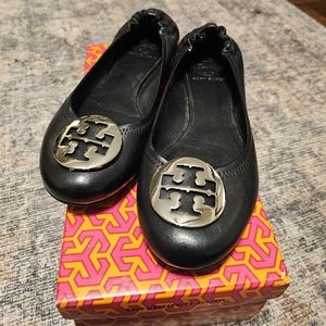Tory Burch Minnie Leather Ballet Flats
